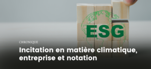 titre avec image illustrant l'ESG sur un globe vert